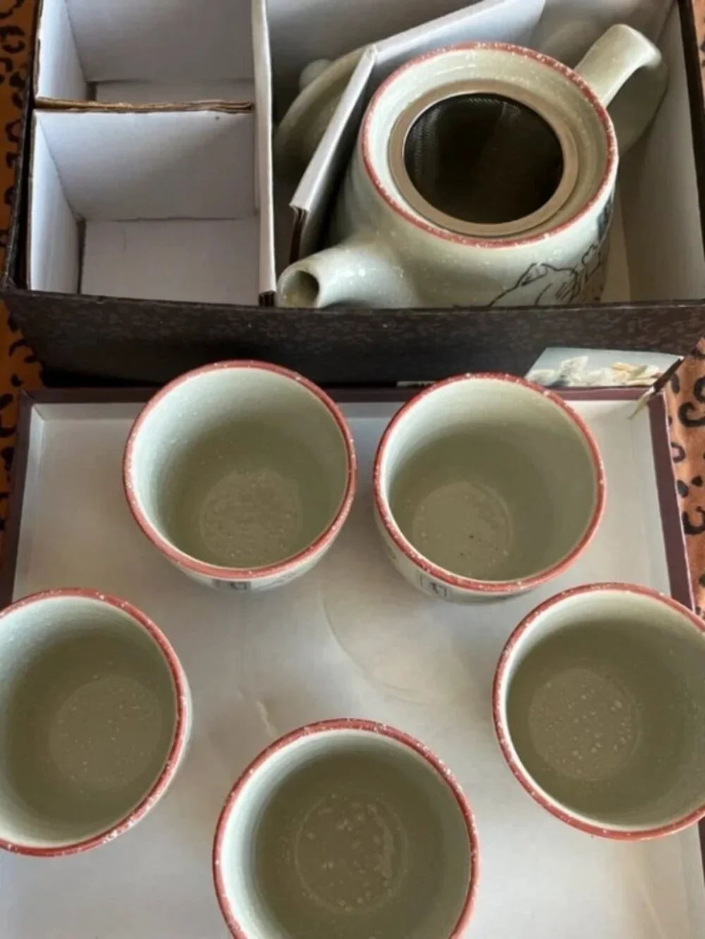 Nagoya Ye Hwa Ceramicware Japanese Hand Painted Cat Tea Set